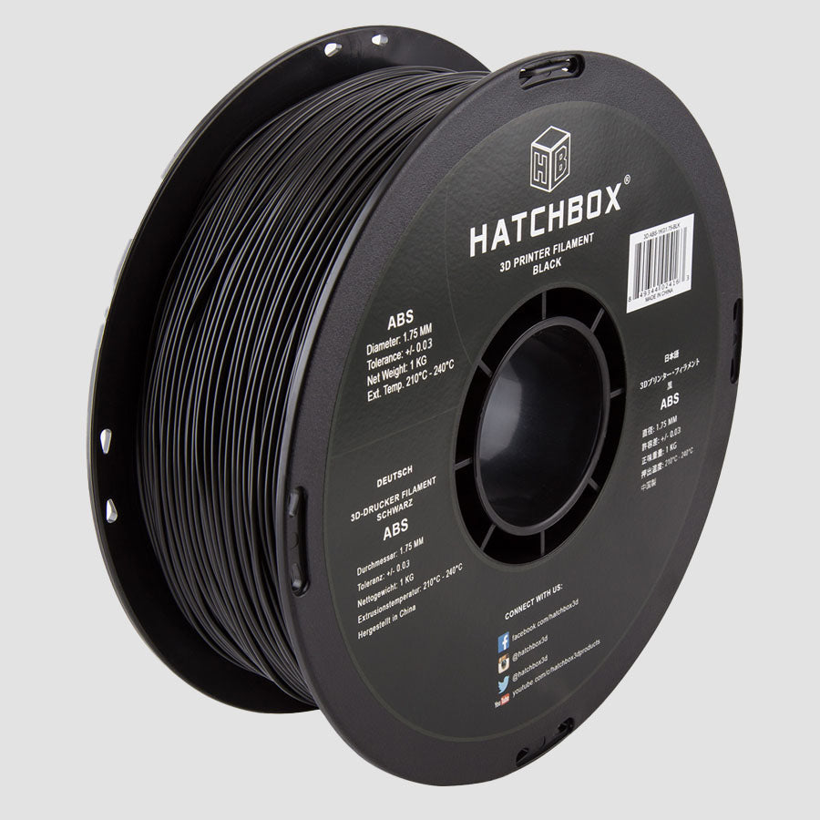 Hatchbox ABS Filament - Black