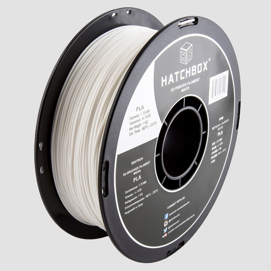 Hatchbox PLA Filament - White