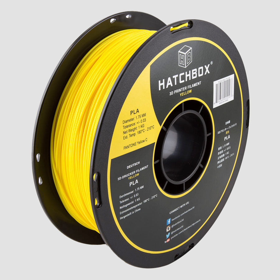 Hatchbox PLA Filament - Yellow